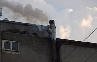 Bafra’da fırın bacasında yangın paniği