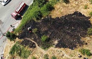 Bahçe yangını korkuttu