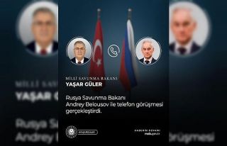 Bakan Güler, Rus mevkidaşı Belousov ile telefonda...