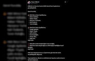 Bakan Tunç, HSK Birinci Daire Başkanlığına Turan...