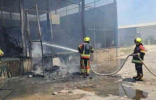 Balıkesir toptancı sebze halinde korkutan yangın