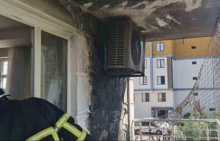 Balkonda patlayan piknik tüpü, yangına sebep oldu