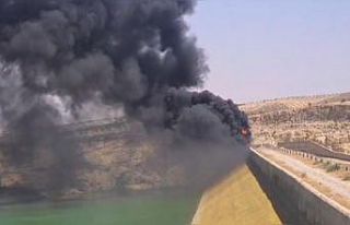 Barajdan yükselen dumanlar paniğe neden oldu