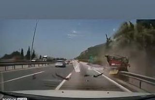 Bariyerlere girip takla attı: 7 yaralı