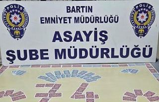 Bartın’da kumar oynayan 4 kişiye 36 bin 988 TL...
