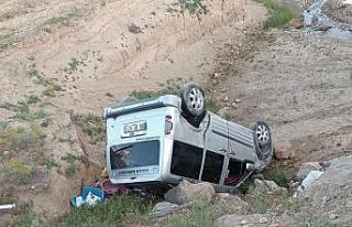 Başkale’de kamyonet dereye uçtu: 2 yaralı