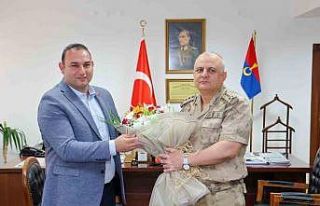 Başkan Bilecen, Kilis İl Jandarma Komutanını ziyaret...