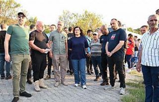 Başkan Çerçioğlu yangın bölgesinde