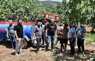 Başkan Zenirci orman yangını çalışmalarını...