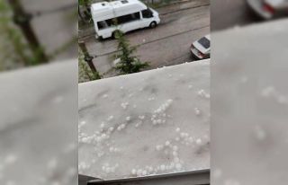 Başkent’te dolu yağışı
