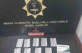 Besni’de 132 sentetik hap ele geçirildi