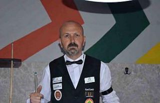 Bilardocu Murat Kiremitçi, dünya üçüncüsüyle...