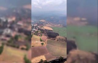 Bilecik’te kısmen kontrol altına alına yangının...