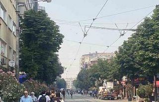 Bilecik’te süren yangının dumanı Eskişehir’e...