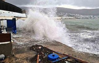 Bodrum-Datça arası denizlerde fırtına uyarısı