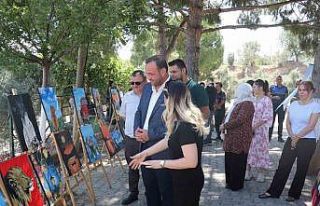 Bozdoğan’da minik ressamlar hünerlerini sergiledi