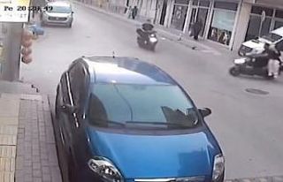 Bursa’da iki motosiklet çarpıştı: Kaza anı...