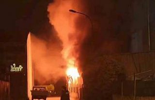 Bursa’da kauçuk fabrikasında korkutan yangın