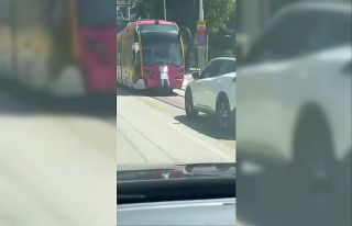 Bursa’da tehlikeli yolculuk