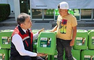 Çiftçilere ’Hümik Asit’ dağıtıldı