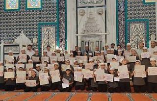 Çorlu’da hafızlık eğitimini tamamlayan öğrencilere...