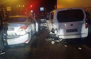 Çorum’da 5 araçlı zincirleme trafik kazası