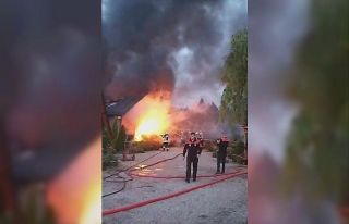 Çorum’da çiçekçide korkutan yangın