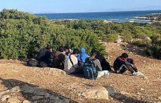 Didim’de 8 düzensiz göçmen yakalandı