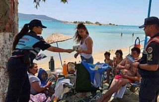 Didim’de jandarma ekipleri vatandaşları orman...