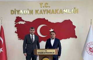 Diyadin Kaymakamı Korkusuz’a ayırlı olsun ziyareti