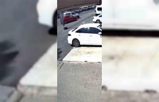 Diyarbakır’da trafik kazası güvenlik kamerasına...