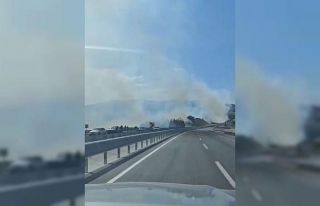 Dursunbey’de orman yangını çıktı