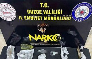 Düzce’de polisten uyuşturucu operasyonu