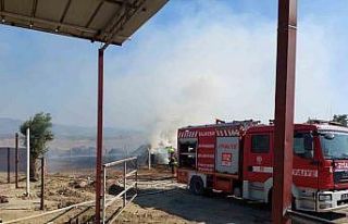 Edremit’te besi çiftliğinde yangın paniği