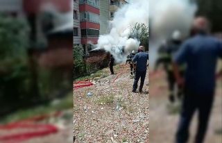 Elazığ’da odunluk yangını