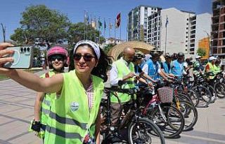 Elazığ’da pedallar sağlık için çevrildi