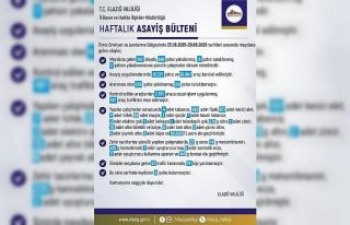 Elazığ’da son bir haftada 247 olay meydana geldi,...