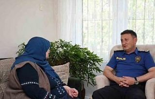 Emniyet Müdürü Baybaba, şehit annesini ziyaret...
