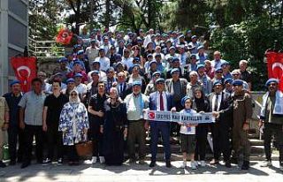 Erciyes Mavi Kartalları, Kütahya’da şehit aileleriyle...