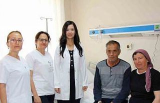 Felçli geldiği hastaneden yürüyerek çıktı