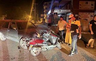 Gazipaşa’da otomobil ile motosiklet çarpıştı:...