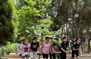 Genç sporcular kıyasıya mücadele etti