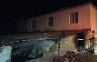 Gölbaşı’nda ahır yangını korkuttu