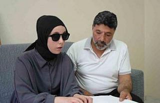 Görme engelli Esma Nur’un en büyük destekçisi...