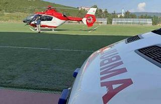 Hava ambulansı 24 yaşındaki genç kız için havalandı
