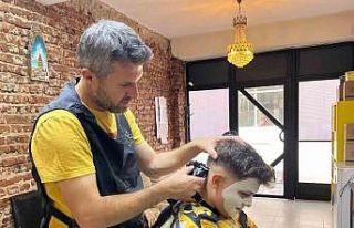 Hayrabolu’da Kurban Bayramı öncesi berberlerde...