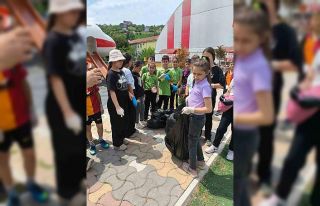 İlkokuldan çevre bilinci etkinliği