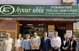 İnceciköz’e manda yoğurdu ikram ettiler