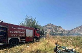 İncirliova’da zirai alanda çıkan yangın söndürüldü