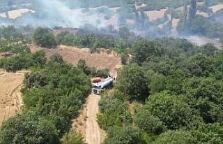 İnegöl’de orman yangını kontrol altına aldı,...